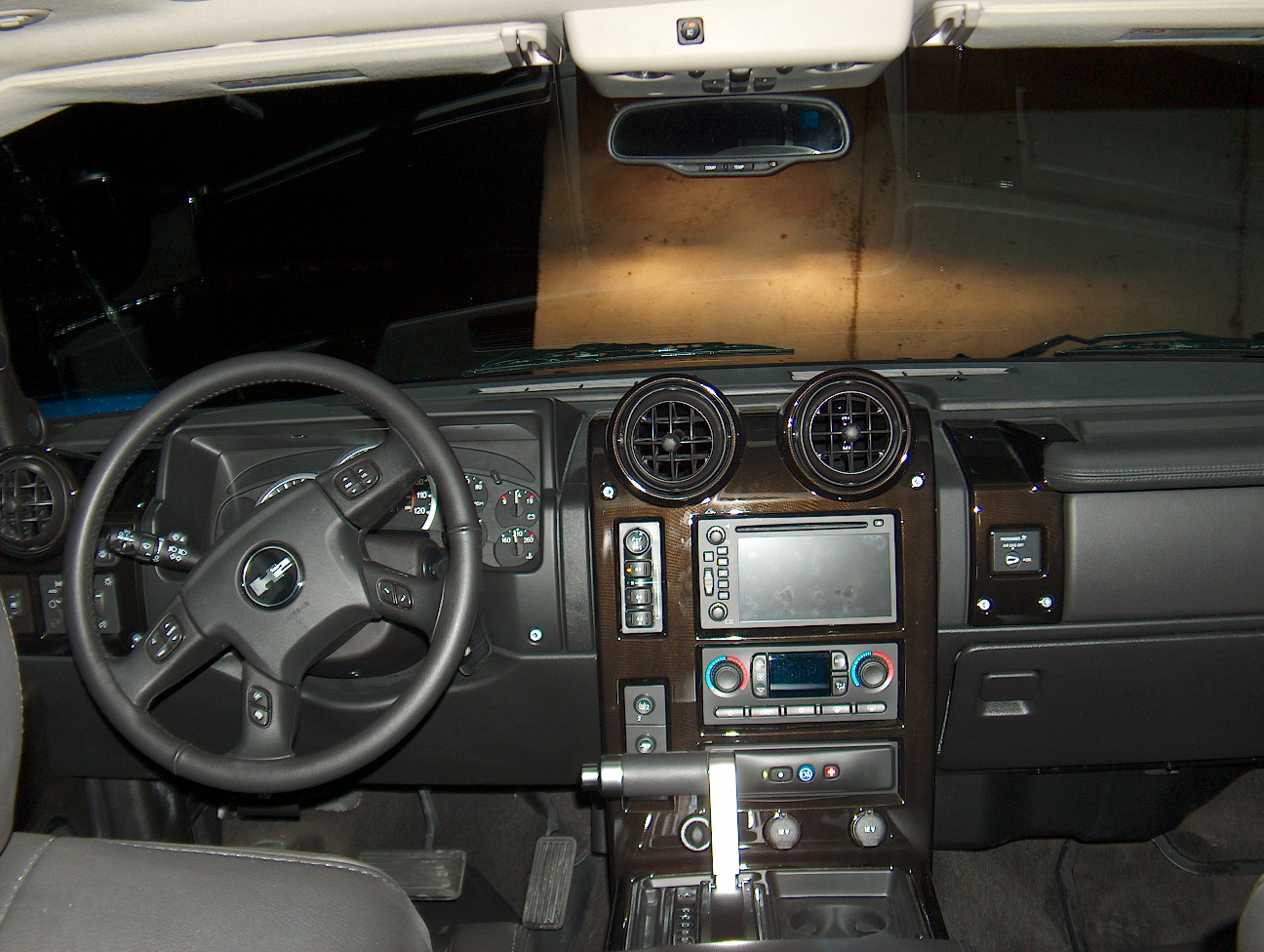 black hummer h2 interior